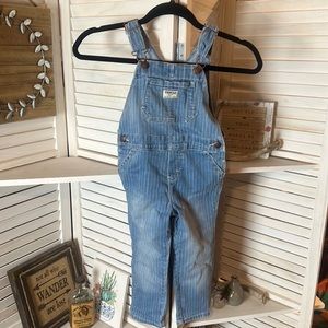 OshKosh Denim Striped Overalls